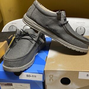 Hey Dude Gray Men's Loafers w9